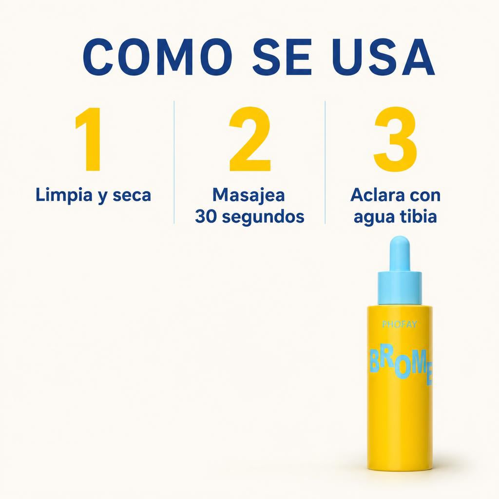 Cómo se usa BROMELAIN en tres pasos