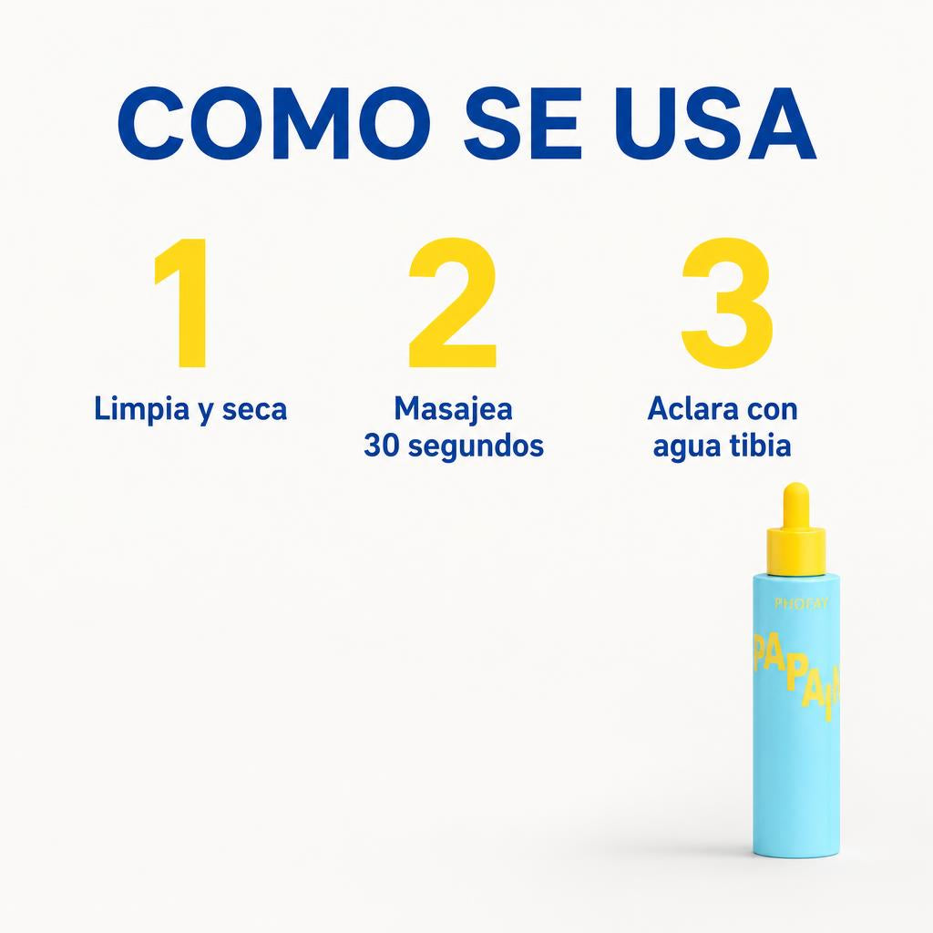 Cómo se usa PAPAIN en tres pasos