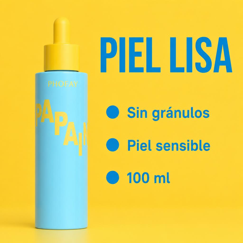 PAPAIN: sin gránulos, apto para piel sensible, 100 ml